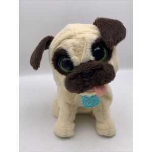 Fur Real Friends JJ My Jumping Pug Interactive Pet Plush Barking Puppy Dog 9”